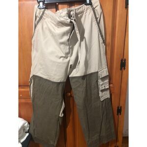 SHE Safari Outdoor Apparel Khaki Cargo Utility Outdoor Tactical Pants Size XL
